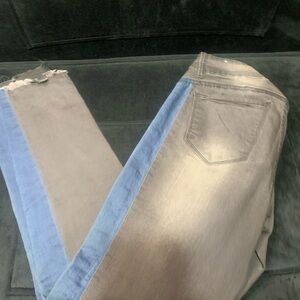 VIP Women's Two-Tone Gray and Blue Jeans